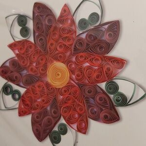 Poinsettia Paper Quilling Kit NIP